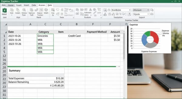 Como Fazer Controle de Gastos no Excel: Passo a Passo Simples para Iniciantes