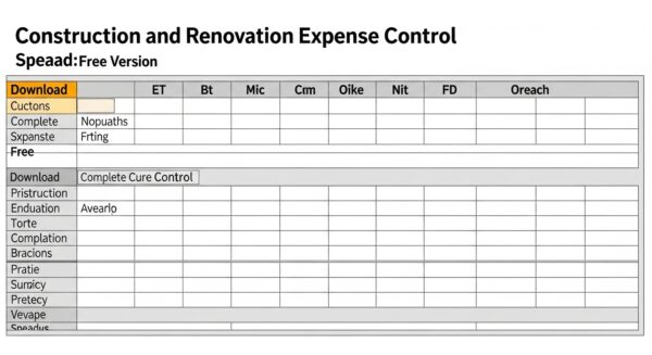 Planilha de Controle de Gastos para Obra e Reforma: Baixe Grátis e Completa