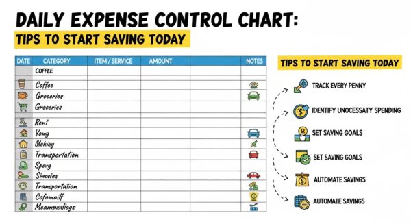 Tabela de Controle de Gastos Diários: Dicas para Começar a Economizar Hoje